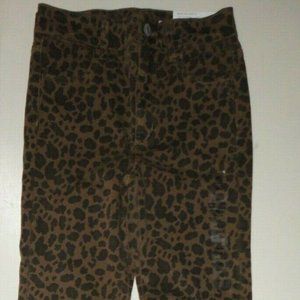 American Eagle Outfitters Super Hi-Rise Leopard Print Jegging Size 00 NWT!!